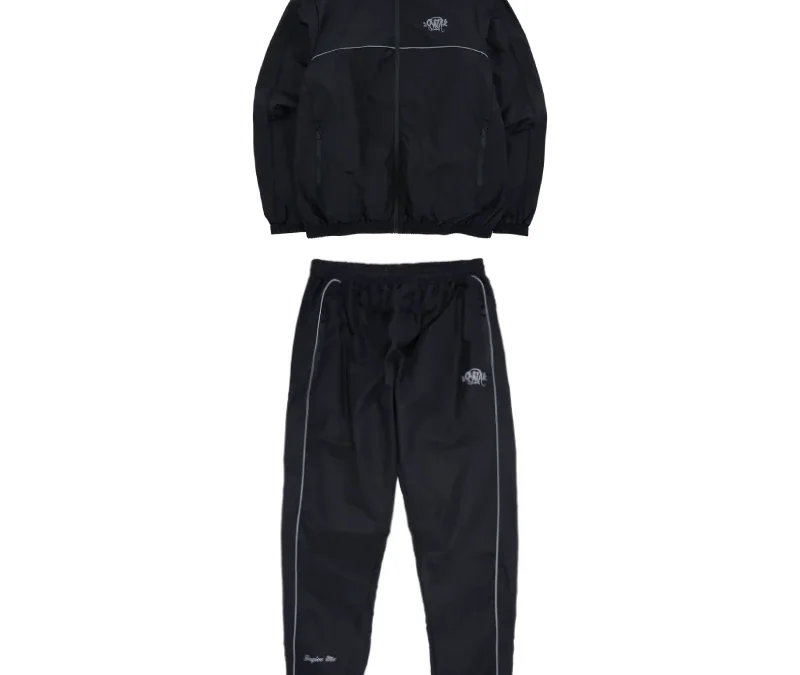 SYNA Track Zipper Tracksuits Black/Grey