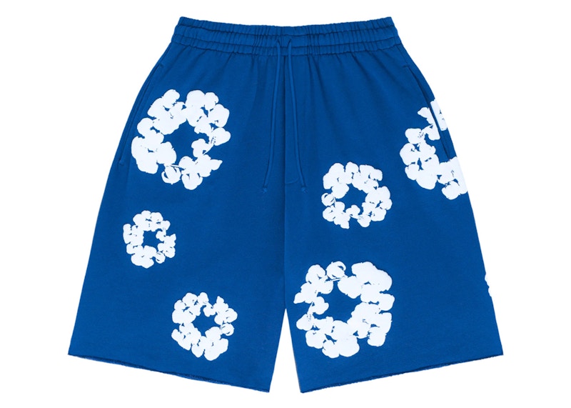 Denim Tears The Cotton Wreath Shorts Blue