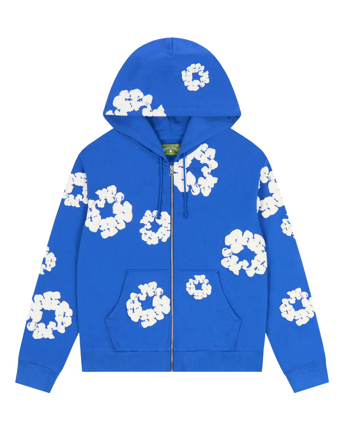 Denim Tears Cotton Wreath Zip Hoodie 'Blue'
